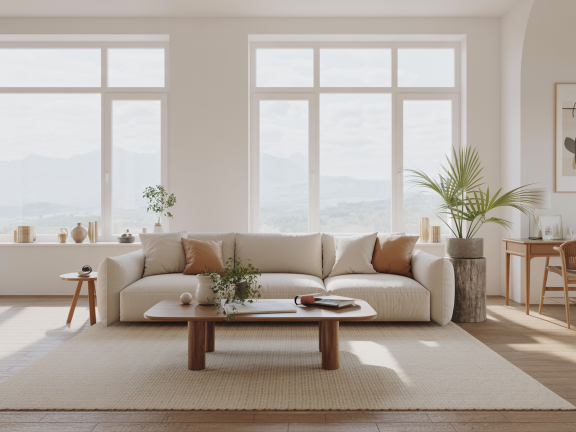 Salón minimalista